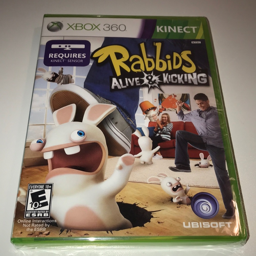 Rabbids Alive & Kicking for XBOX 360 new and sealed